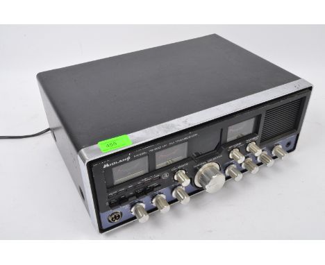 A retro vintage 20th century Midland 76 - 900UK 40 channel FM base CB Transceiver, VGC