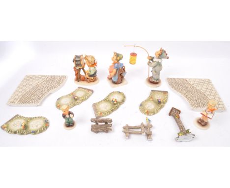 Hummel Goebel - A collection of NOS New Old Stock boxed German Hummel Goebel figurines to include Set MIH Summer, Grass Base 