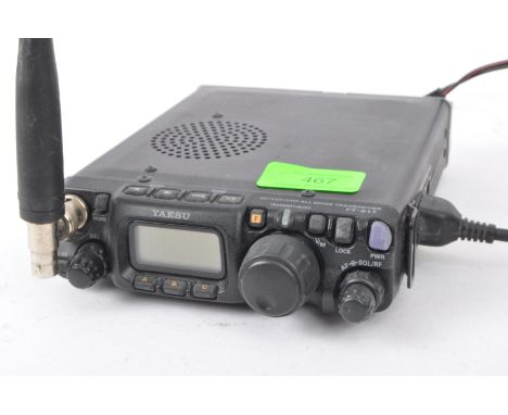 A retro vintage 20th century Yaesu FT-817 HF / VHF / UHF Transceiver.