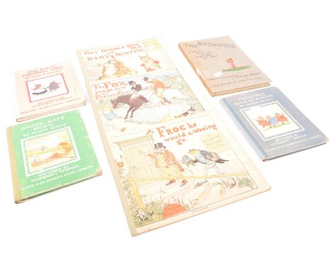 A collection of vintage 20th Century children's books. Comprising of Alison Uttley; water rats picnic, the knot squirrel tied