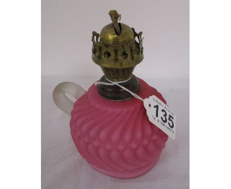 Small pink oil lamp