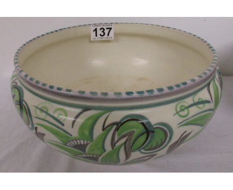Poole green &amp; black bowl
I can see no signs of chips, cracks or restoration and feel that it is in very good condition co