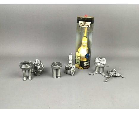 'THE SIMPSONS' MEMORIBILIA,including a Homer 'Sunday Best' World of Springfield figure, a 'Simply Homer' rotary toothbrush, a