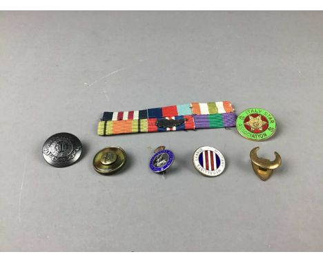 COLLECTION OF MILITARY RELATED ENAMEL PIN BADGES,including Military Medallists League