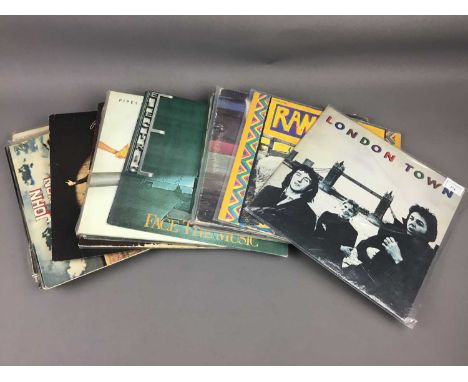 LOT OF LP VINYL RECORDS,including Paul McCartney, John Lennon, Electric Light Orchestra, Abba, and other examples