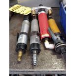 (4) Pneumatic Long Shaft Angle Drivers, Straight & Angle