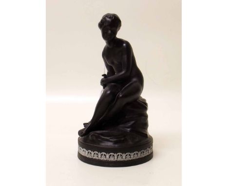 Wedgwood black basalt figure of Diana, Goddess of Hunting. Condition report: See terms and conditions.    