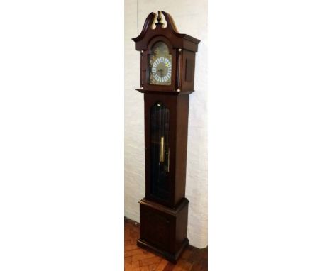 ECS Germany long case clock with Westminster chimes. Condition report: See terms and conditions.    