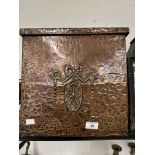 Beaten copper purdonium. 14ins. x 14ins.