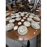 Copeland Spode 'Chinese Rose' dinner service comprising meat ovals (15ins) x 2, serving ovals (