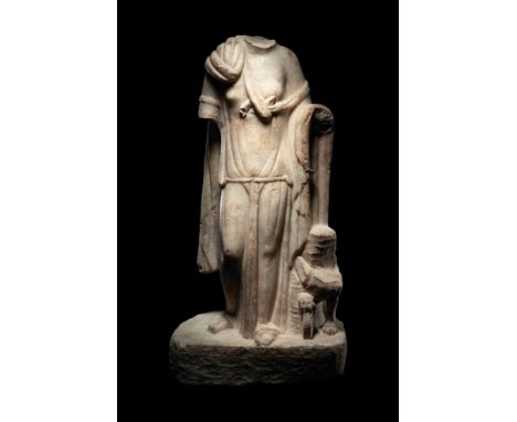 A Roman Marble Statue of CybeleCirca 1st-3rd Century A.D.Height 20 1/4 inches (51.4 cm)Property from a New Jersey Private Col