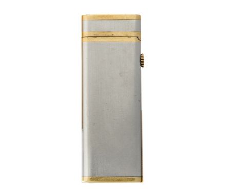 Dunhil, accendino acciaio e oro 1980 circaDunhil, a gold and steel lighter, around 1980 