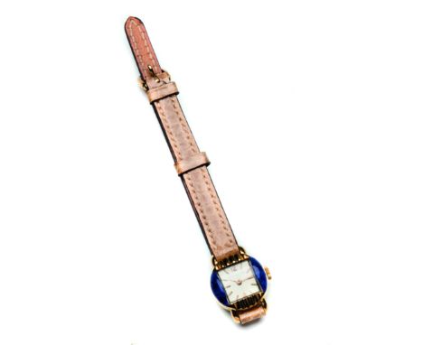 Patek Philippe, Orologio Lady oro giallo 18ct elementi in lapis movimento a carica manuale, fibia originale. An elegant lady'