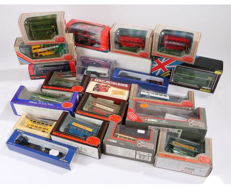Collection of Boxed die cast vehicles, to include Omnibus, Exclusive First Editions, Solido Londonien double decker, Atlas, C