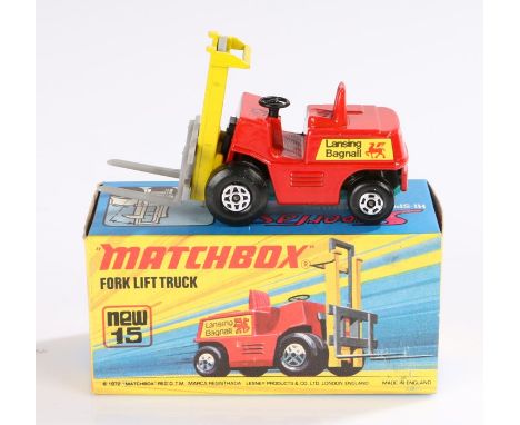 Matchbox Superfast Fork Lift Truck new 15, boxed as new