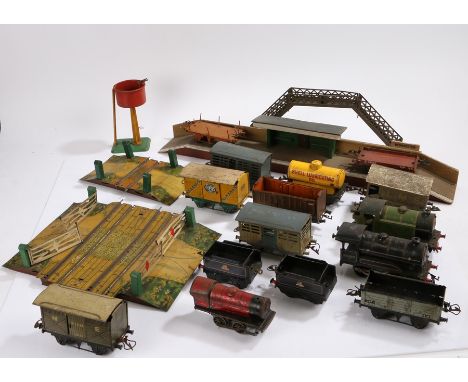 Hornby and other O gauge model railway, to include type 50 engine number 60199 and two tenders, LNER 460 engine, red engine, 