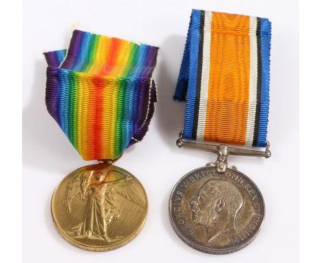 First World War Pair of medals, Victory and War medal (806180 DVR. A. FAIERS. R.A.) (2)