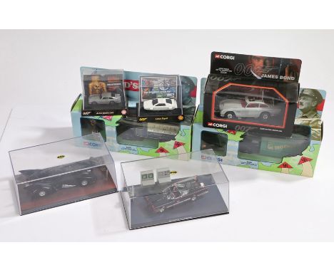 Corgi James Bond 007 Aston Martin DB5, together with further film related cars and Corgi Dads Army, (7)