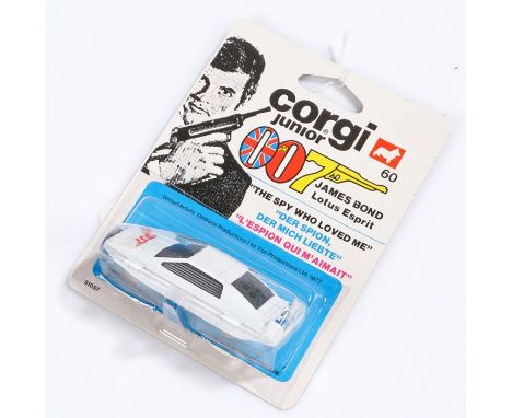 Corgi Junior 007 James Bond Lotus Esprit 60 card backed