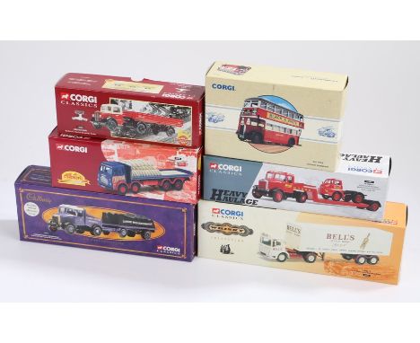 Corgi die cast boxed lorries, to include British rail, Albion, Heavy Haulage, Cadbury Bros, Commercials and Bells Whisky, (6)