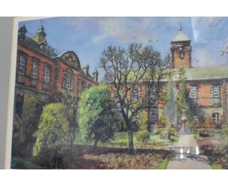 James Macintosh Patrick coloured print No.214/500, in a glazed frame, 70 x 50cm 