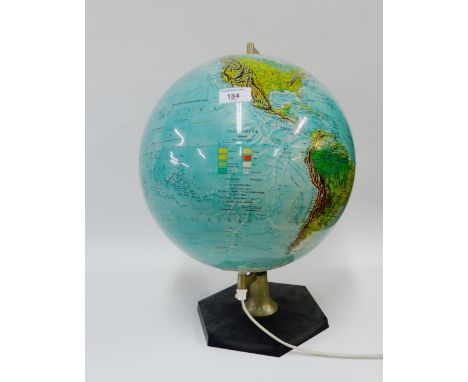 20th century globe lamp with USSR