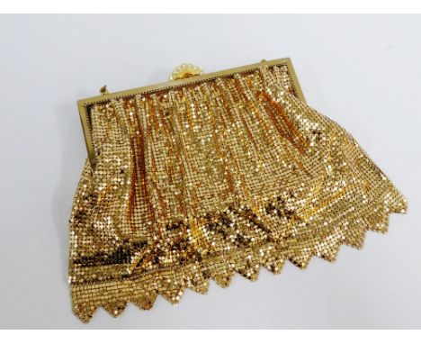Vintage gilt metal handbag 