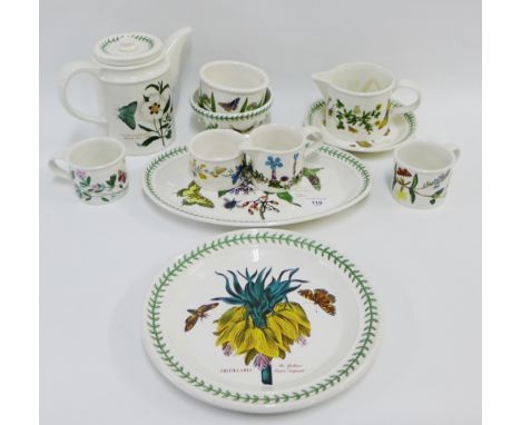 A quantity of Portmeirion 'Botanic Garden' table ware to include a teapot, oval platter, jugs, plates, bowls etc., (approx 26