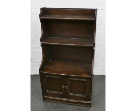 Ercol waterfall bookcase, 111 x 62cm 