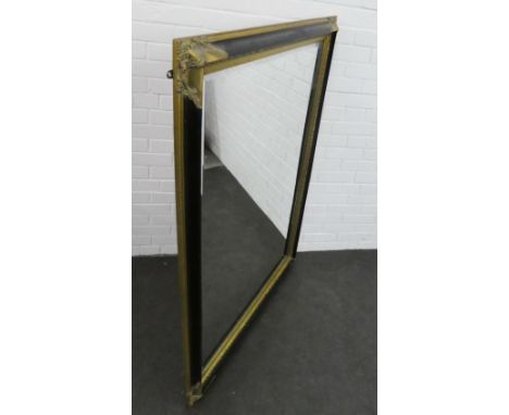 Large rectangular framed  wall mirror