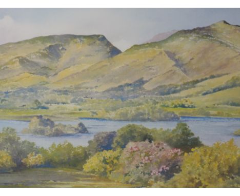 A Ltd Ed print, after K W Burton, Grasmere, signed , num 156/800, 27 x 37cm, plus frame and glazed