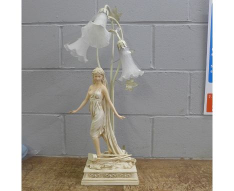 A figural lamp 