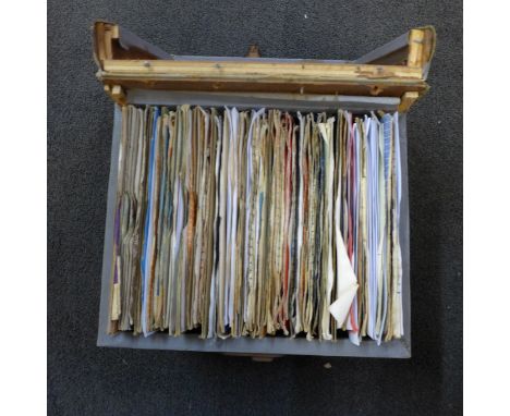 Approximately 120 rock and roll and rockabilly 7" vinyl singles including Buddy Holly and Eddie Cochrane 