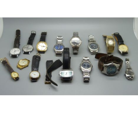 A collection of manual and battery watches 