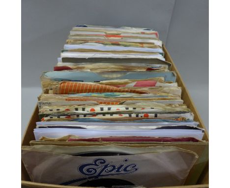120 1960's 7" vinyl singles including The Rolling Stones, Billy Fury, etc. 