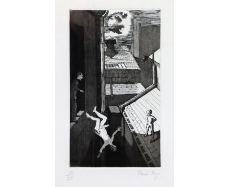 DAME PAULA REGO, R.A. (1935-2022) “Flying out of the Window”, etching, 1992, signed &amp; numbered 10/25 in pencil, 19cm x 11