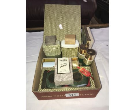 A quantity of vintage soap, talc, Tweed perfume etc.,