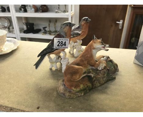 2 Goebel birds and a Country Cameo's fox.
