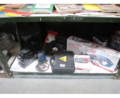 A quantity of misc. electric tools (untested)