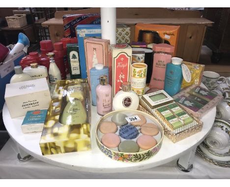A large quantity of vintage bathroom products including Yardley.