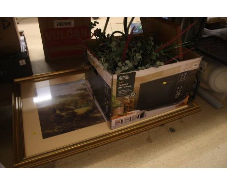 A box of assorted and a print