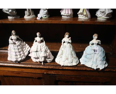 Four Royal Worcester figures
