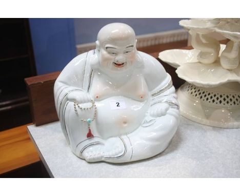 A model of a seated Buddha 