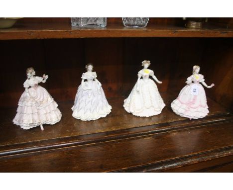Four Royal Worcester figures