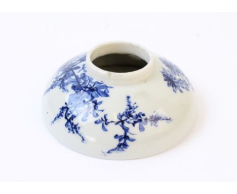 A Japanese Seto porcelain inkwell, Meiji period (1868-1912), of circular form tapering to a narrow neck, 11.5cm diameter 