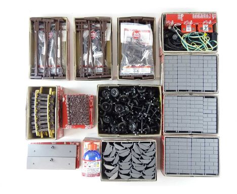 A group of LGB G Scale accessories including bridge parts, telegraph poles etc, mostly in original boxes, ex-shop stock, toge