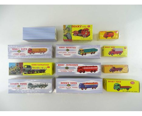A large quantity of ATLAS DINKY lorries and vans from the British range - VG in G boxes (12)