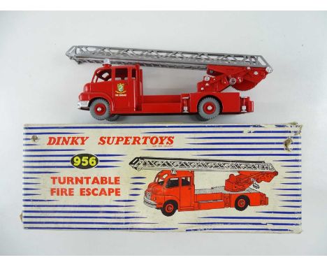A DINKY 956 Turntable Fire Escape repainted to a good standard in a F box