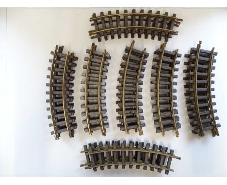 A group of G Scale LGB track sections - G/VG unboxed (Q)