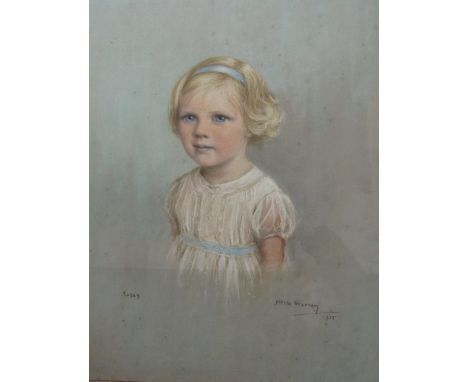 Nesta Warren (20th century Welsh artist, understood to be the daughter of Warren Williams) - Susan - half length study of a l